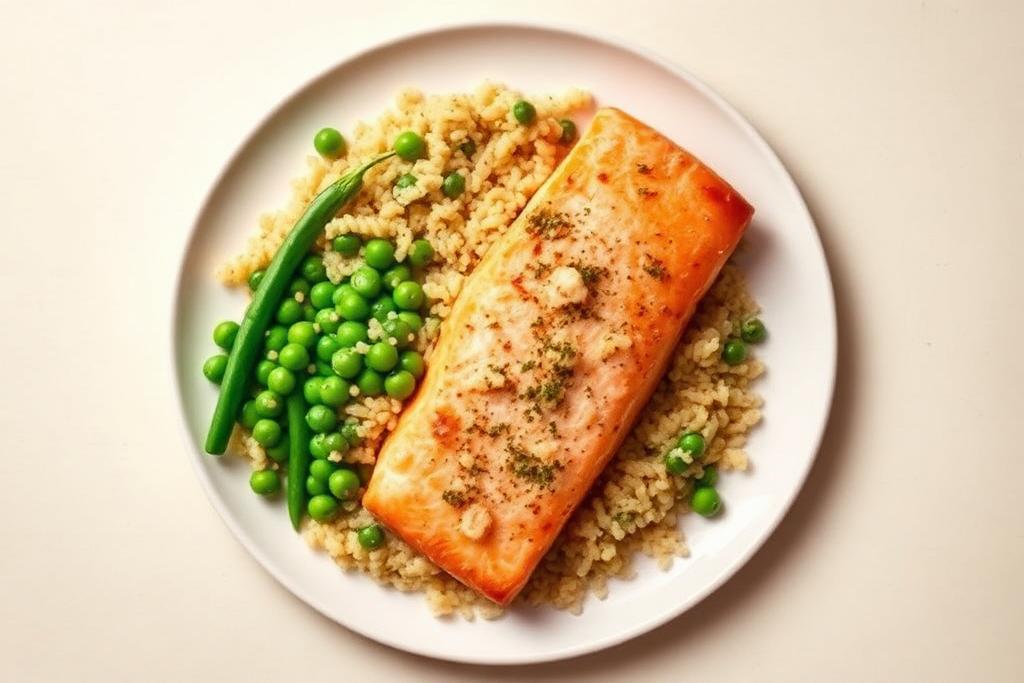 Salmon & peas
